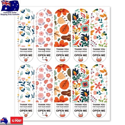 10Sheets100PCS THANK YOU+ OPEN ME for Business Gift Box Package ...