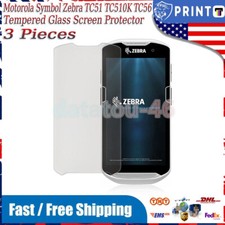 3Pcs Tempered Glass Screen Protector for Motorola Symbol Zebra TC51 TC510K TC56