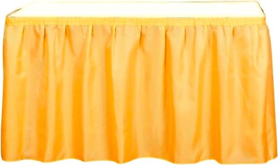 Decorator Table Skirt Ruffle Fabric Wedding Trade Baby Buffet Self Adhesive