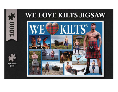 Scottish We Love Kilts blau 1000 Teile Puzzle