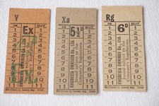 Rhodesia Omnibus Bus Company Bus Ticket x3 Ref Y