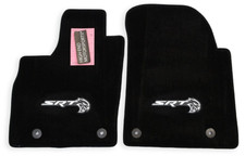 2016-2026 Dodge Durango SRT Hellcat Logo Front Floor Mats Premium 32oz UpGrade