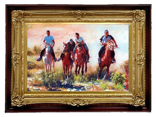 レオマクドウェル　LEO McDOWELL　リトグラフ　Horse＆Rider Leo McDowell