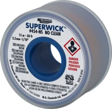 MG Chemicals 454-NS (#4) 50 Foot Roll 0.100" (2.5mm) No-Clean Braid Solder Wick