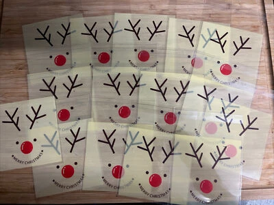 Magic Reindeer Food X 15 empty Cellophane Bags DIY Fill Yourself Xmas Eve Box