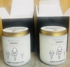 2 Funny Candle Gifts For Dads From Kids 7oz Scented Candles Soy Wax Father’s Day
