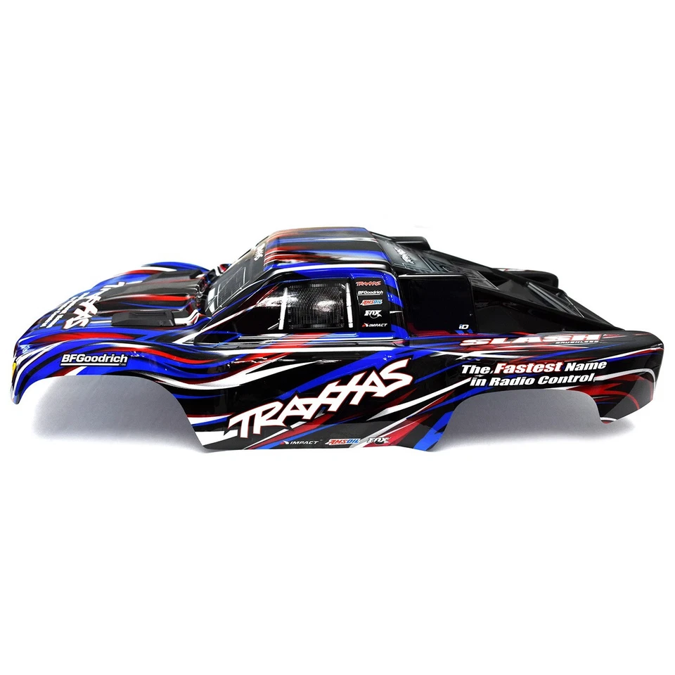 Traxxas Slash Blue/Red Body with Front & Rear Clipless Lower Mounts 2WD/VXL/4x4 - Image 2 of 4