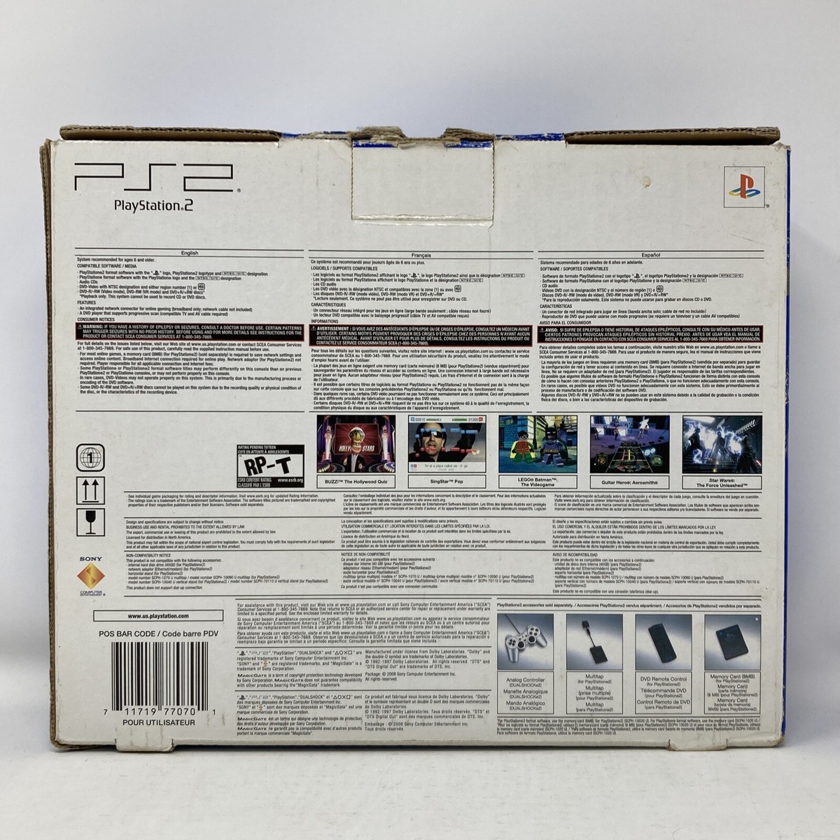 Sony PlayStation 2 PS2 Slim Silver SCPH-90001 Box Only | eBay