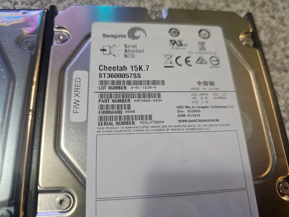 3x ST3600057SS Seagate CHEETAH 600GB 15K RPM 6Gb/s 3.5" SAS HDD Hard Drive New - Image 2 of 4