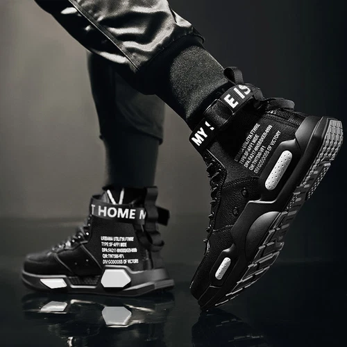 Men's Women's High Top Fashion Sports Shoes Comfortable Casual Outdoor Jogging - Picture 7 of 41