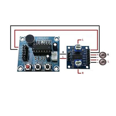 ISD1820 Sound Voice Recording Playback Module With   Sound Audio  rophone #WD8*