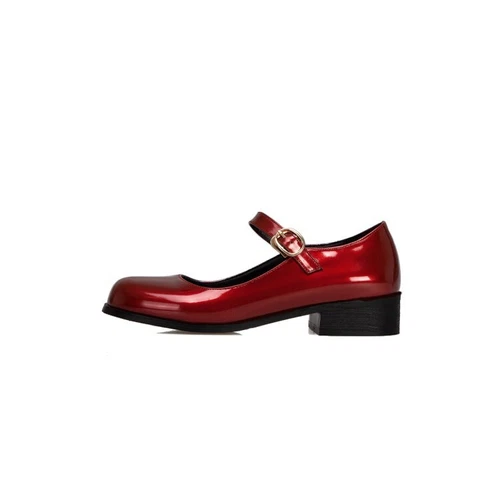 Womens Sweet Mary Jane Patent leather Dress Shoes Fashion Ankle Strap Shoes Size - Picture 19 of 29