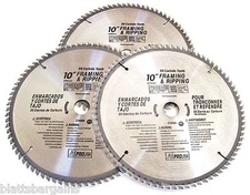 3 ATE PRO 10" CIRCULAR TABLE MITER SAW BLADES 80T 80 TOOTH CARBIDE TIPPED 33023