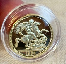 Moneta Sterlina placcata oro 1963 Elisabetta fondo specchio copia riproduzione