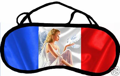 Masque De Sommeil Cache-yeux Drapeau Français Personnalisable - Réf. 17, Neuf, Origine France