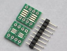 10pcs SMD SOP8 to DIP8 Pin IC Adapter Board 0.65mm & 1.27mm Pitch w/Pin Headers