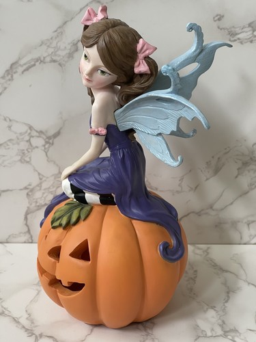 Lenox American by Design Halloween Pixie Lighted Figurine Pumpkin Tested 856904 - Picture 3 of 14