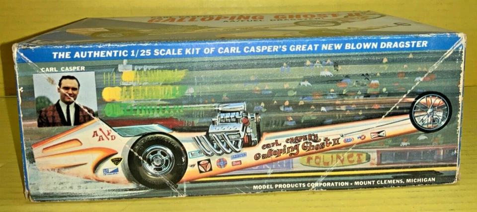 De colección MPC Carl Casper’s Galloping Ghost II AA/Fuel Dragster Kit Escala 1/25 (A) Foto 2 de 4