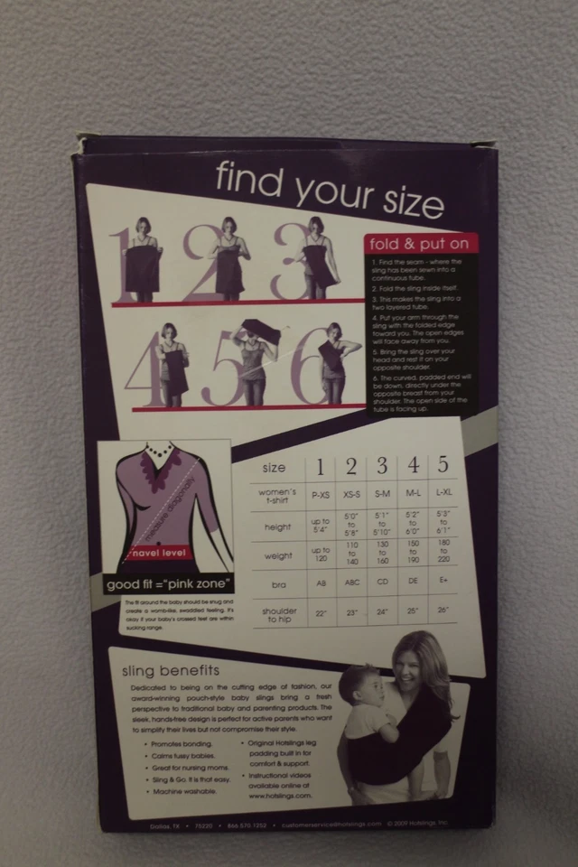 PORTABEBÉS HOTSLINGS ORIGINAL - RAYAS TALLA 5  Foto 3 de 3