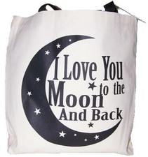 I Love You to the Moon and Back Tote Bag New MADE IN USA