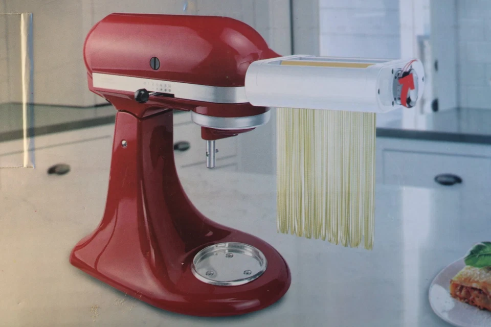 Accesorio para hacer pasta 3 en 1 GVODE para batidora de pie comienza a hacer la mejor pasta Foto 3 de 4