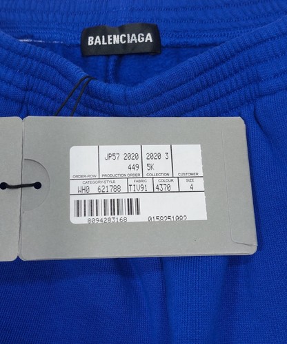 Balenciaga Kids Logo Print Sweatpants - Blue - Picture 3 of 7