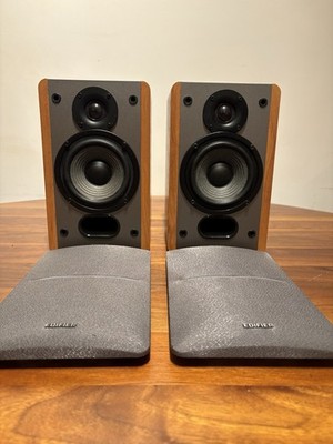 Edifier P12 Passive Bookshelf Speakers Pair 4  Wood Finish 6 Ohm