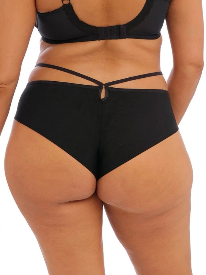 Elomi Namrah Brazilian Brief Black Size 3XL 20 High Waist Stretch Knickers Trans - Image 2 of 4