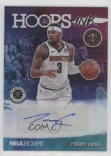 2019-20 Panini NBA Hoops Premium Stock Hoops Ink Torrey Craig #HI-TCR Auto s3g