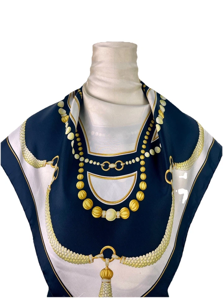 Cartier Scarf must de Cartier Paris 100% Silk Square 34x34 InchesBaroque Vintage - Image 2 of 4