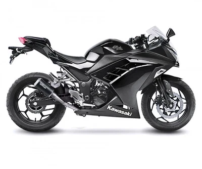 Silencieux slip-on LeoVince LV10 BK E3 KAWASAKI NINJA 300 R/ABS 2013 2016 - Photo 1/4
