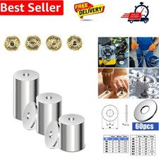 60 Pieces M4 Washers Penny Washers M4X12mm A2 304 Stainless Steel Washer Plai...