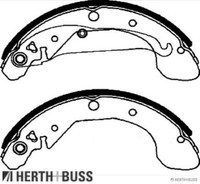 Herth+Buss Jakoparts J3500909 Bremsbackensatz 4 Bremsbacken Trommelbremse