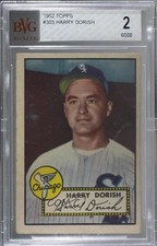 1952 Topps Semi-High # Harry Dorish #303 BVG 2 0ls