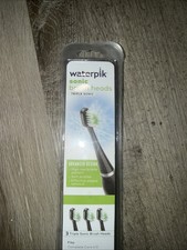 Waterpik Triple Sonic Replacement Brush Heads, STRB-3WB, 3 Count, Black
