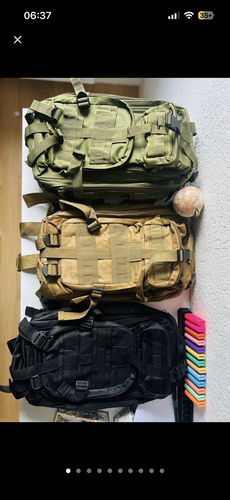 Sac à dos tactique homme grand volume de voyage avec compartiment pour ordinateur