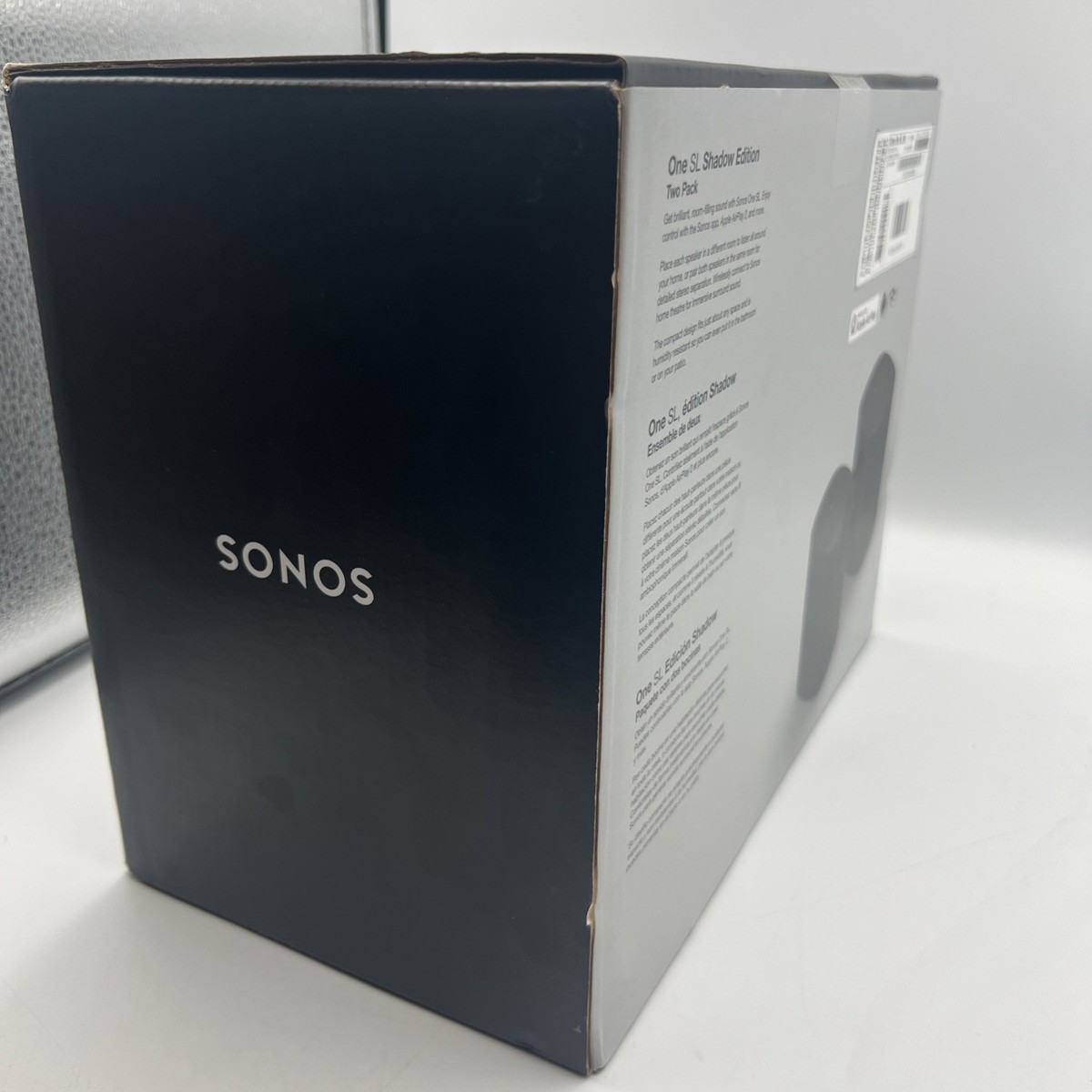 新品未開封Sonos One SL　ブラック 2個セット Sonos One SL (Shadow Black)**(NO POWER CORD, MISSING 2