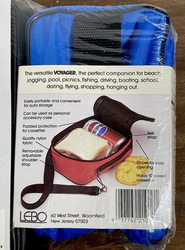 LEBO Voyager Leather-Tex 30 Cassette Tape Carry Case SEALED +Bonus Vintage 80s - Picture 6 of 6