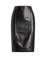 Ralph Lauren Purple Label Cynthia Python Embossed Leather Skirt New 1990