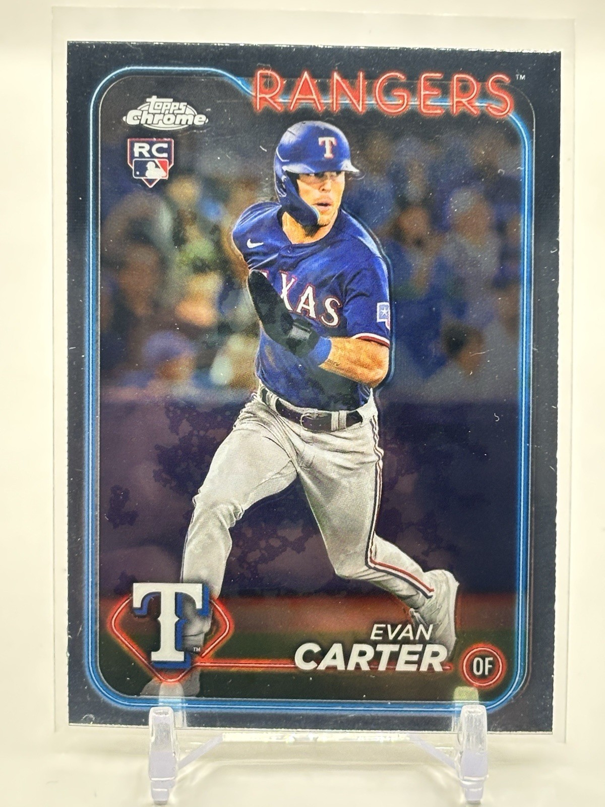 2024 Topps Chrome - Evan Carter #136 Base Chrome (RC)
