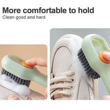Liquid Dispensing Shoe Cleaning Brush Soft Bristle Deep Cleaner Laundry Tool