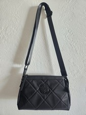 Tory Burch Black Nylon Zipper Pockets Crossbody Bag NEW