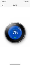 Google Nest Termostato 3ª Generación Aprendizaje WIFI: T3007ES Acero Inoxidable A+