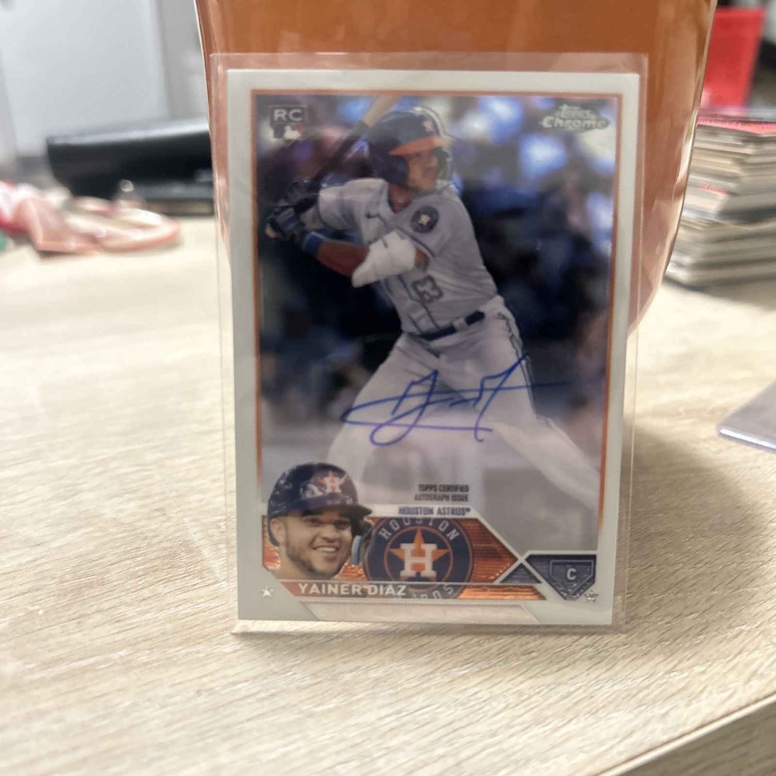 2023 Topps Chrome - Rookie Autographs Yainer Diaz #RA-YD (AU, RC)