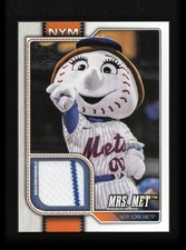 2026 Topps Celebration Series 1 #MAS-MRS -Mrs. Met Mascot Relic 2 Color Patch SP