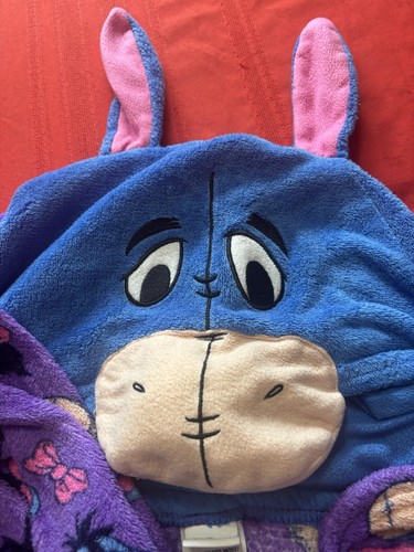 Disney Eeyore The Pooh White Hooded Cotton - Picture 5 of 6