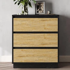 Large Nightstand for Bedroom, Tall End Table with 3 Drawers, Large Bedside Table