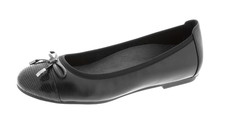 NEW VIONIC Women's Minna 120 Black Leather Ballet Flat Shoes Sz. 8 M