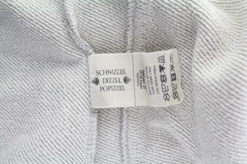 NAKETANO Women`s Sweatshirt L Melange Grey Full Zip High Neck Pockets - Picture 7 of 8
