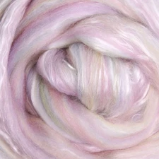 80/20 Merino/Silk Blended Wool Roving Sorbet 2 oz